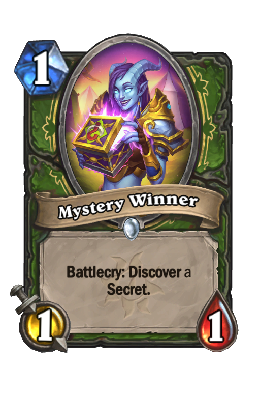 Mystery Winner Hearthstone kártya