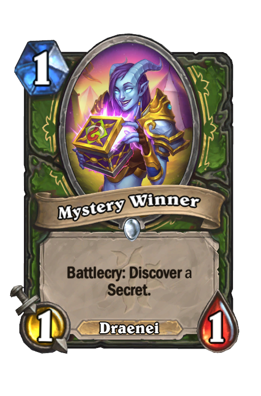 Mystery Winner Hearthstone kártya