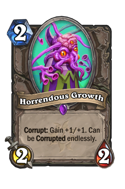 Horrendous Growth Hearthstone kártya