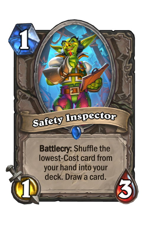 Safety Inspector Hearthstone kártya