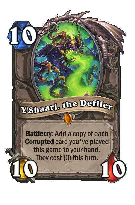 Y'Shaarj, the Defiler Hearthstone kártya