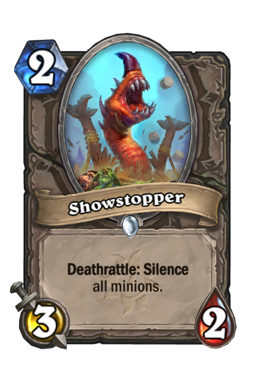 Showstopper Hearthstone kártya