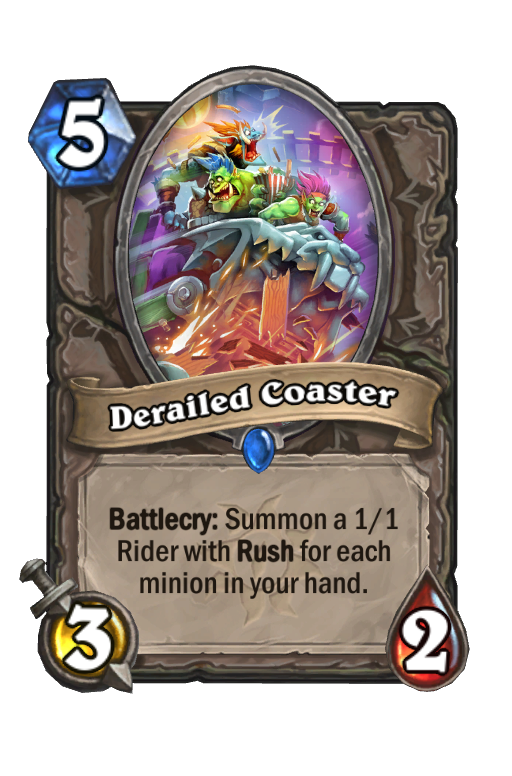 Derailed Coaster Hearthstone kártya