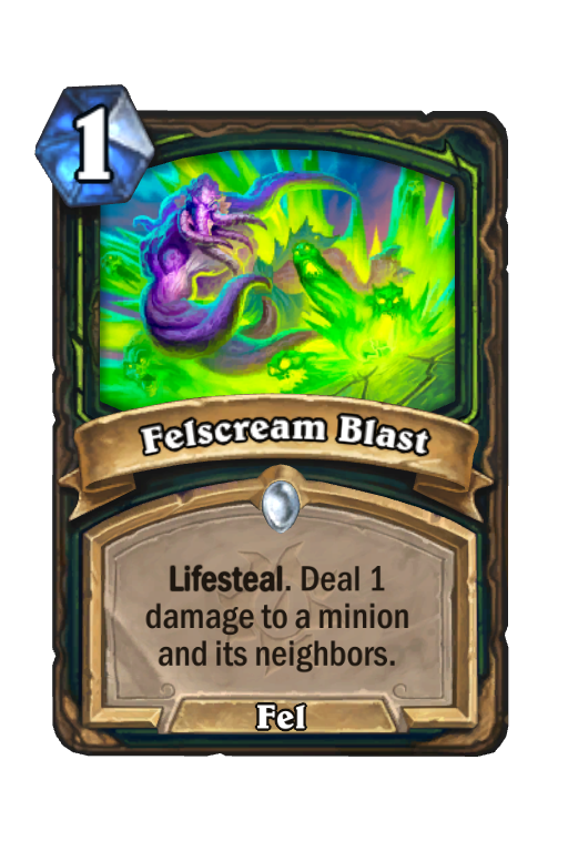 Felscream Blast Hearthstone kártya