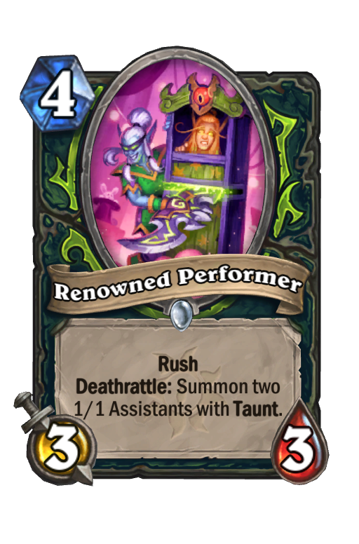Renowned Performer Hearthstone kártya