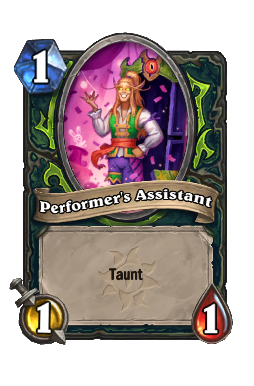 Performer's Assistant Hearthstone kártya