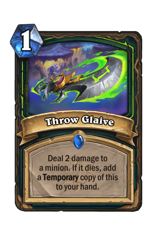 Throw Glaive Hearthstone kártya