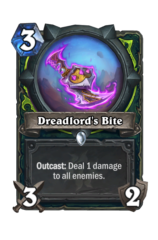 Dreadlord's Bite Hearthstone kártya