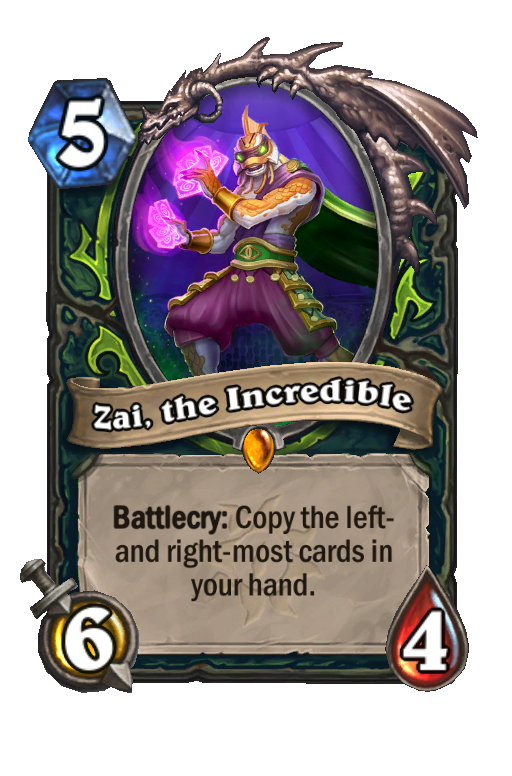 Zai, the Incredible Hearthstone kártya
