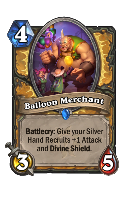 Balloon Merchant Hearthstone kártya