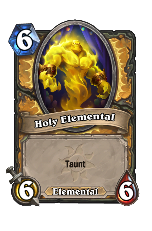 Holy Elemental Hearthstone kártya