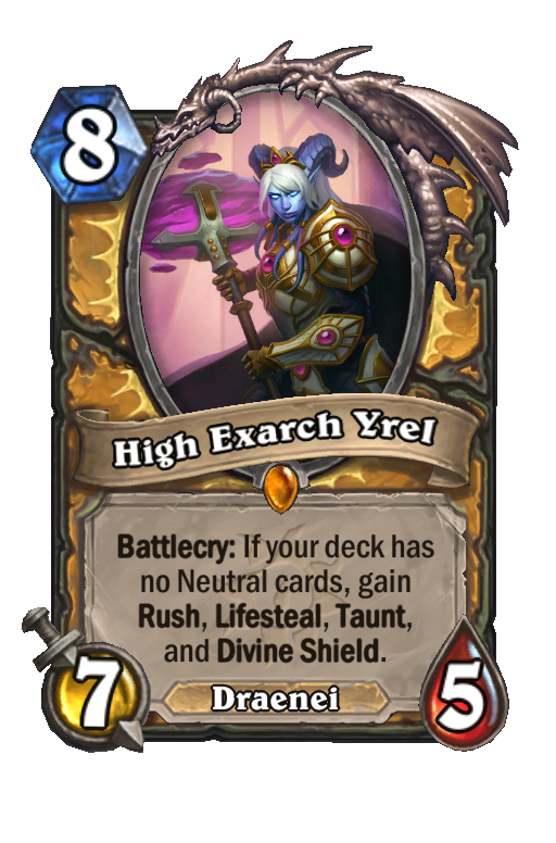 High Exarch Yrel Hearthstone kártya
