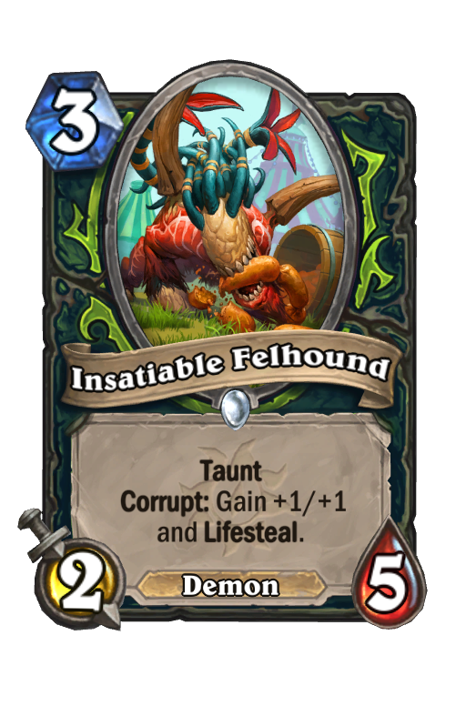 Insatiable Felhound Hearthstone kártya