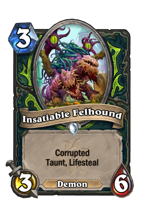 Insatiable Felhound Hearthstone kártya