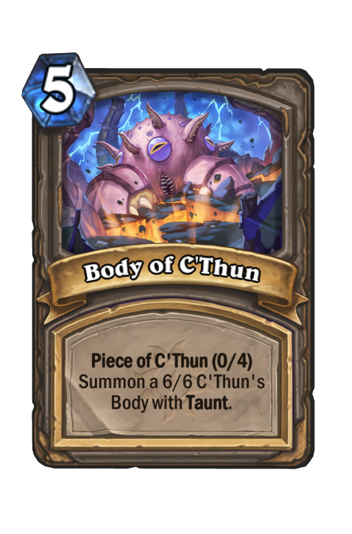 Body of C'Thun Hearthstone kártya