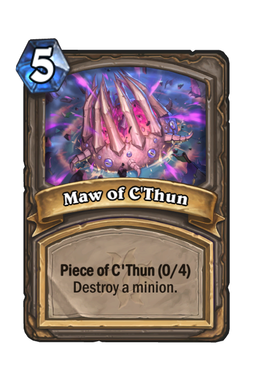 Maw of C'Thun Hearthstone kártya