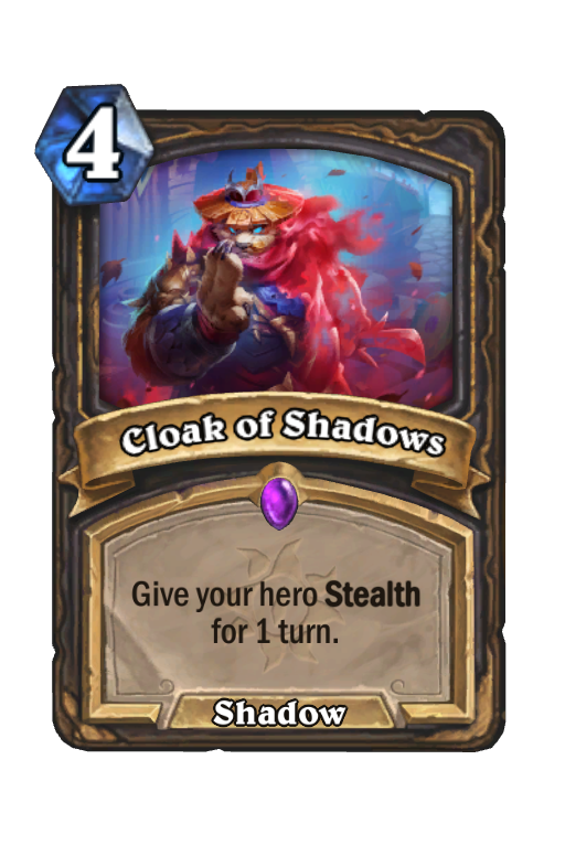 Cloak of Shadows Hearthstone kártya