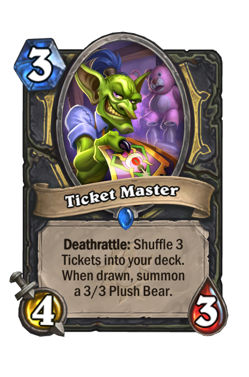 Ticket Master Hearthstone kártya