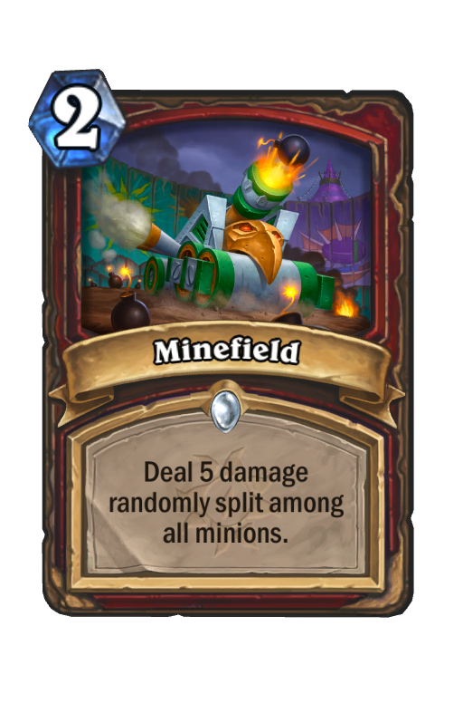 Minefield Hearthstone kártya