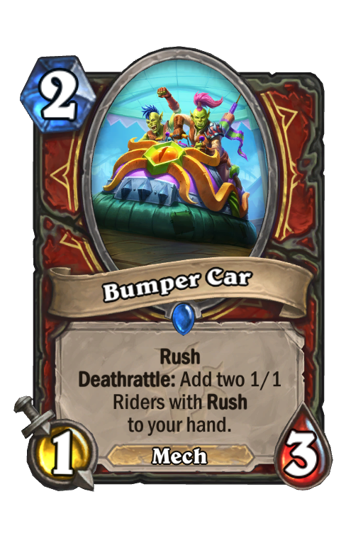 Bumper Car Hearthstone kártya