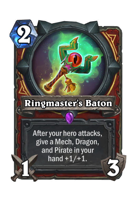 Ringmaster's Baton Hearthstone kártya
