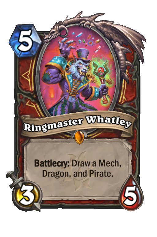 Ringmaster Whatley Hearthstone kártya