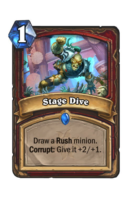 Stage Dive Hearthstone kártya