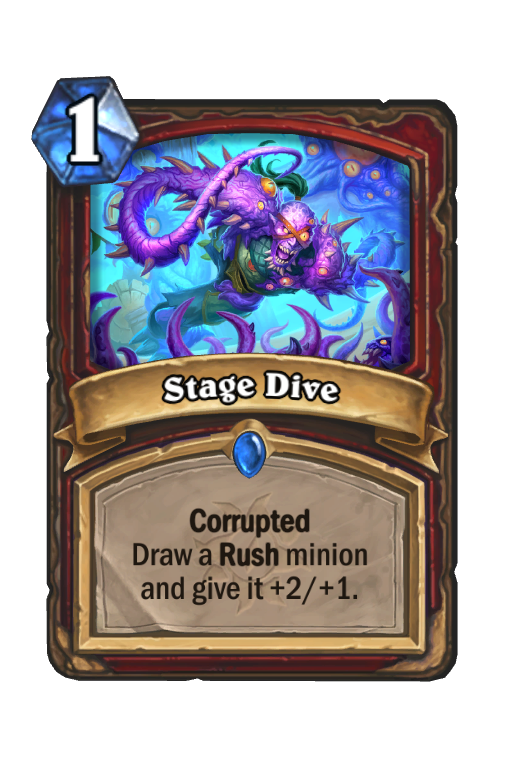 Stage Dive Hearthstone kártya