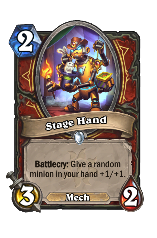 Stage Hand Hearthstone kártya