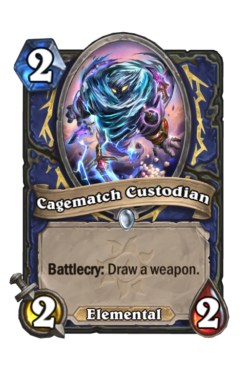 Cagematch Custodian Hearthstone kártya