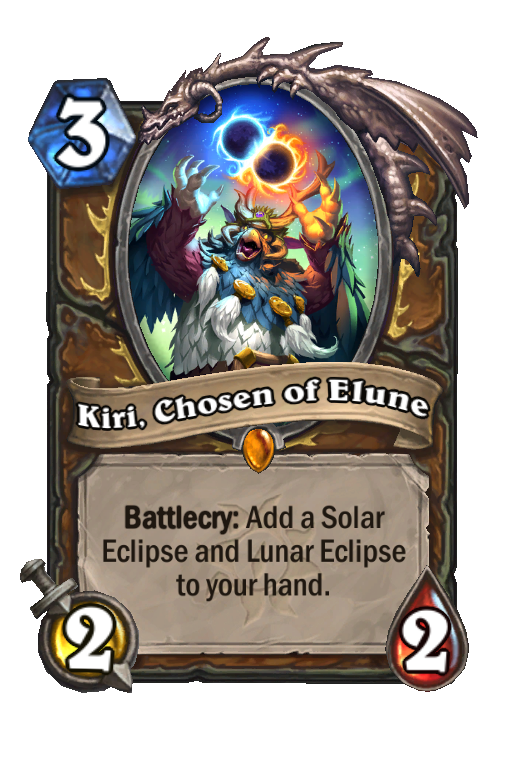 Kiri, Chosen of Elune Hearthstone kártya