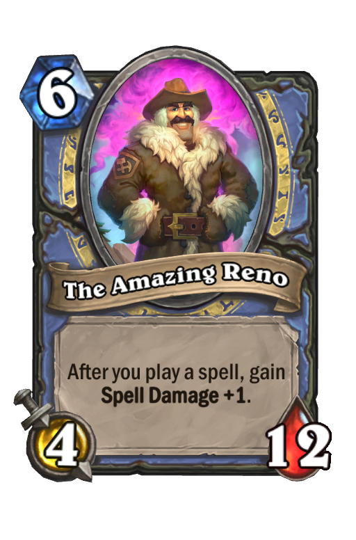 The Amazing Reno Hearthstone kártya