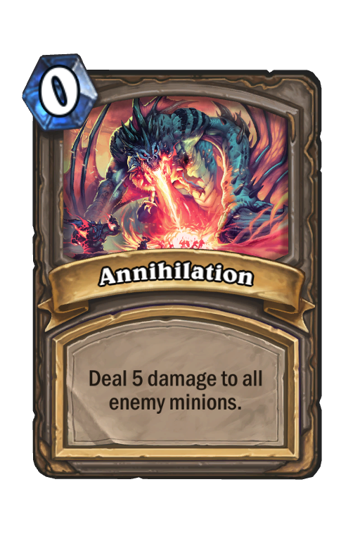 Annihilation Hearthstone kártya
