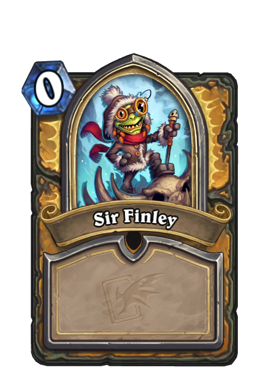 Sir Finley Hearthstone kártya