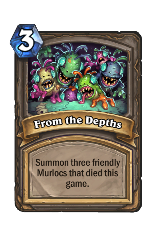 From the Depths Hearthstone kártya
