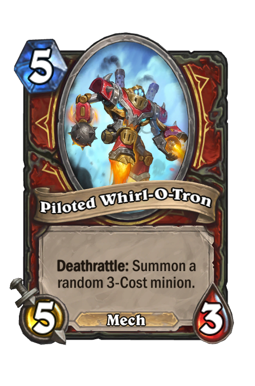 Piloted Whirl-O-Tron Hearthstone kártya