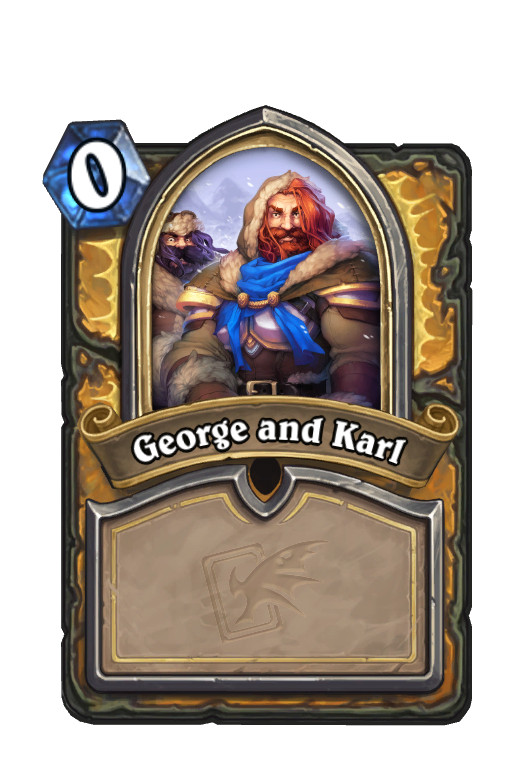 George and Karl Hearthstone kártya