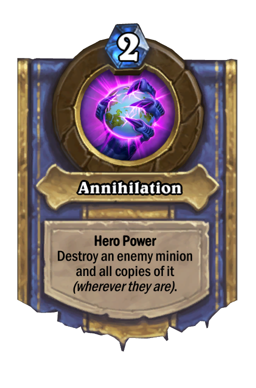 Annihilation Hearthstone kártya