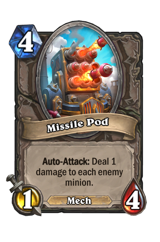 Missile Pod Hearthstone kártya