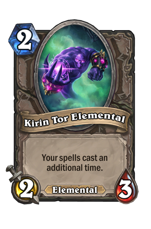 Kirin Tor Elemental Hearthstone kártya