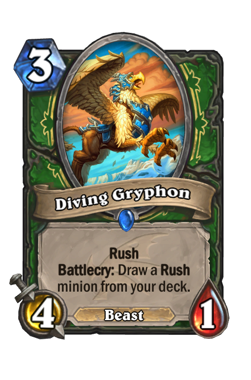 Diving Gryphon Hearthstone kártya