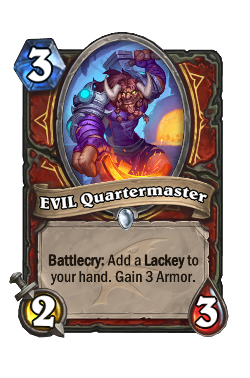 EVIL Quartermaster Hearthstone kártya