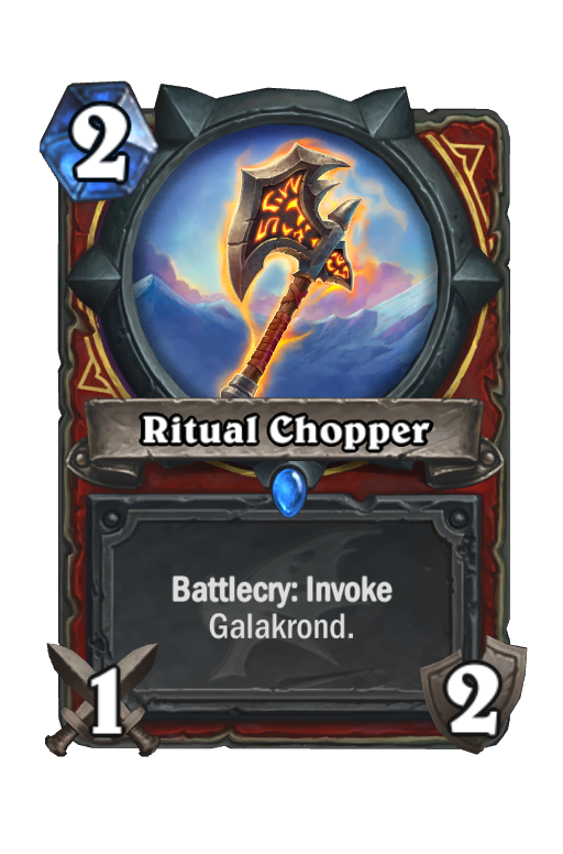 Ritual Chopper Hearthstone kártya