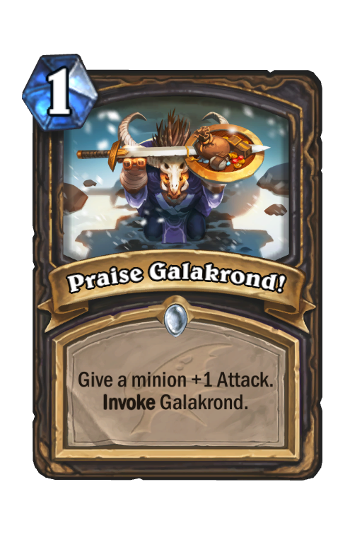 Praise Galakrond! Hearthstone kártya