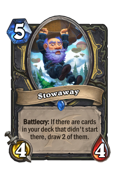 Stowaway Hearthstone kártya