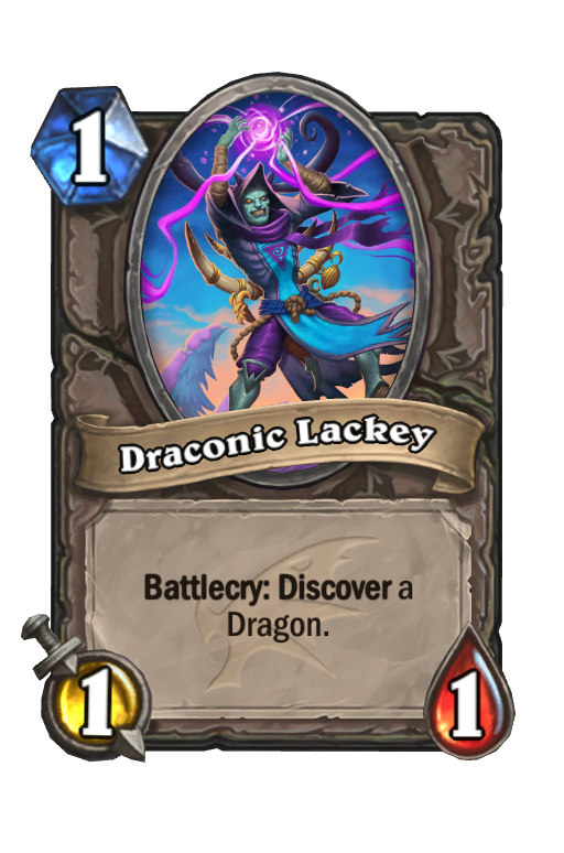 Draconic Lackey Hearthstone kártya