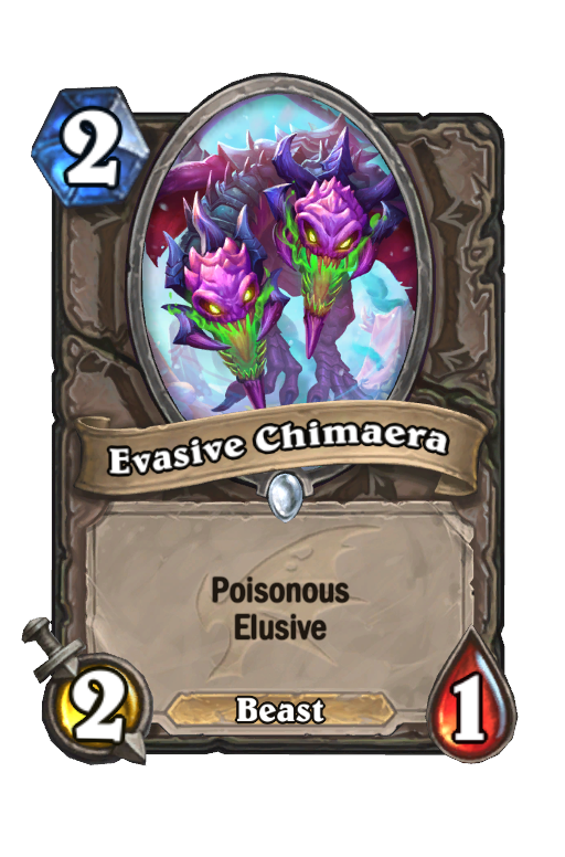 Evasive Chimaera Hearthstone kártya