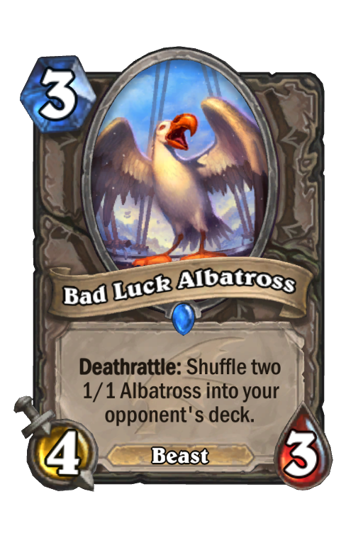 Bad Luck Albatross Hearthstone kártya