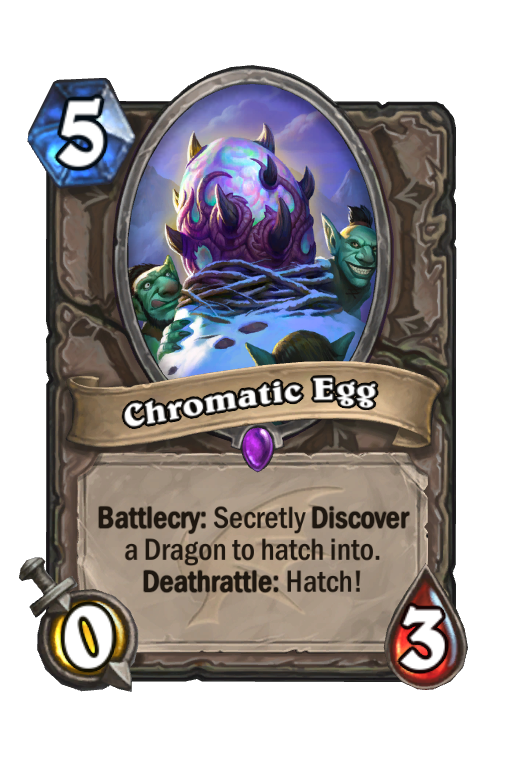Chromatic Egg Hearthstone kártya