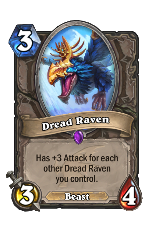 Dread Raven Hearthstone kártya